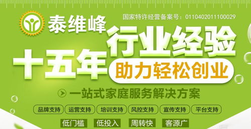 泰维峰家政加盟费用、条件及联系方式详解